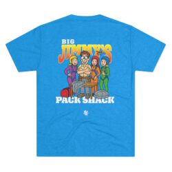 Back, Tri-Blend Vintage Turquoise